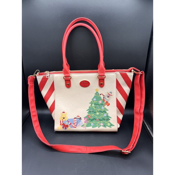 Disney Handbags - Her Universe Disney Winnie The Pooh Christmas Ornament Shoulder Tote Bag